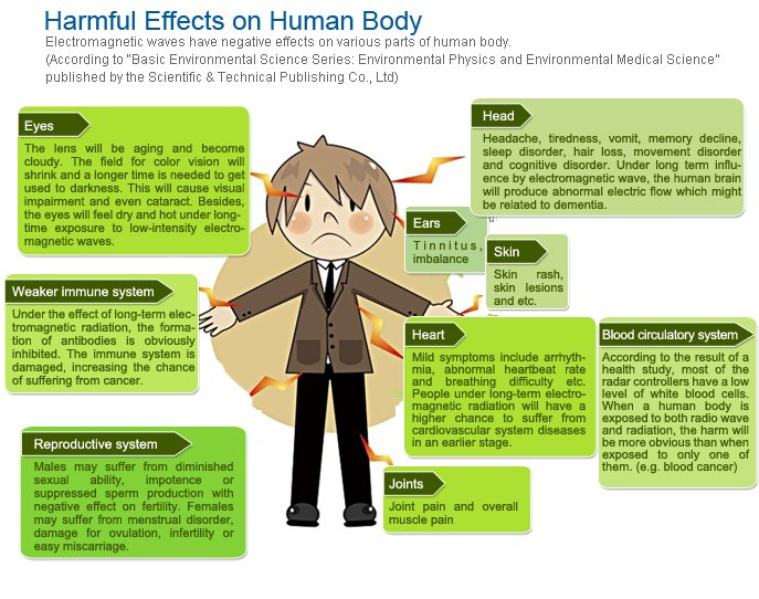 Harmful Effects of EMR on the Body